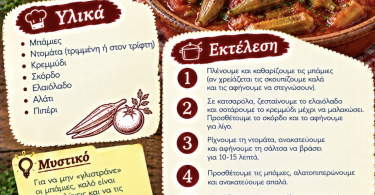 Εύκολη και γρήγορη συνταγή για μπάμιες κοκκινιστές