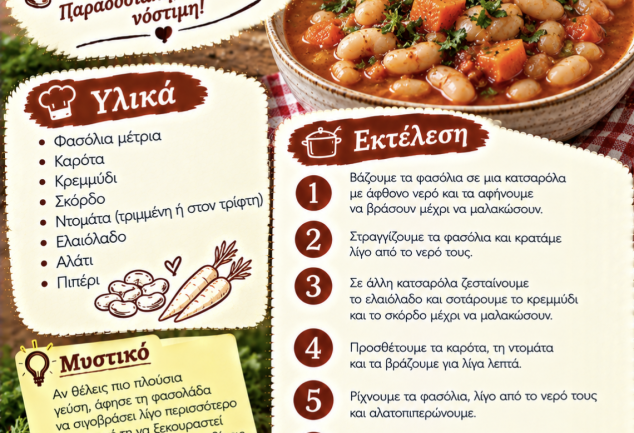 Εύκολη συνταγή για φασολάδα με καρότα