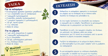 Συνταγή για καλαμάρια γεμιστά με ρύζι