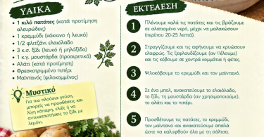 Εύκολη συνταγή για πατατοσαλάτα