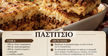 Εύκολη συνταγή για σπιτικό παστίτσιο