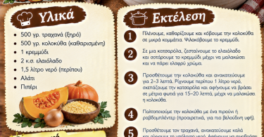Εύκολη συνταγή για τραχανά με κολοκύθα