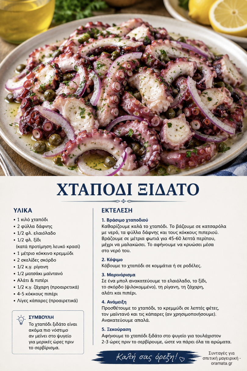 Χταπόδι ξιδάτο