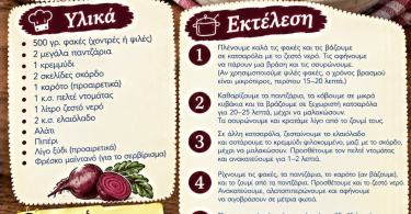 Συνταγή για φακές με πατζάρι