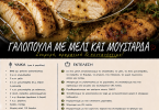Γαλοπούλα με μέλι και μουστάρδα