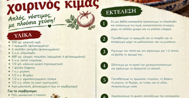 Μυρωδάτος κοκκινιστός χοιρινός κιμάς