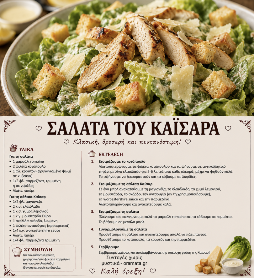Σαλάτα του Καίσαρα Σαλάτα του Καίσαρα